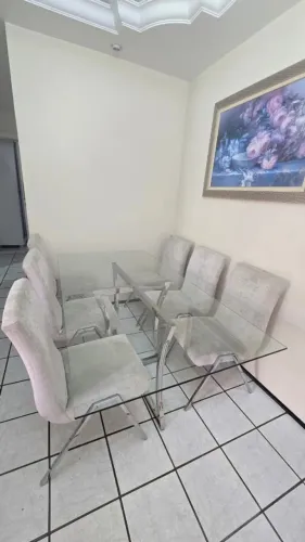 CONJUNTO MESA DE JANTAR 6 CADEIRAS - DECORART