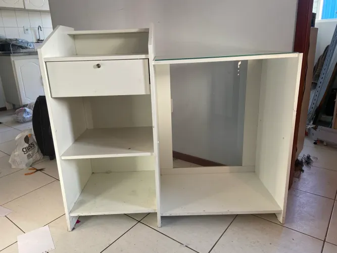 balcão de caixa todo mdf