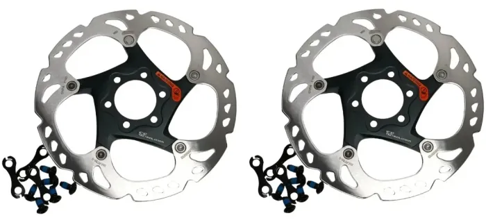 Par Disco Freio Rotor Shimano Xt Ice Tech Rt86 160mm 6 Furos