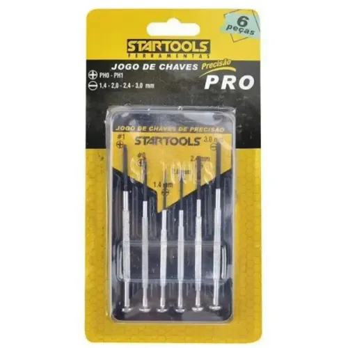 Kit Chaves Precisão Eletrônicos Aço Carbono Notebook Celular Manutenção Manual Pequena Fen