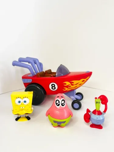 Carro-barco bob esponja imaginext