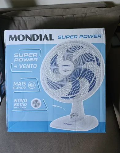 Ventilador de Mesa Mondial VSP-40-W Super Power 40CM Branco 110V