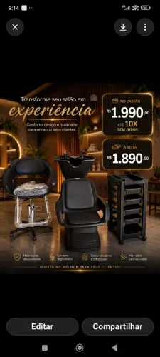 Móveis para salão