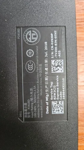 Monitor Dell 24" IPS 2K (QHD) P2418D + Suporte com Ajuste de altura e inclinação-  Barato