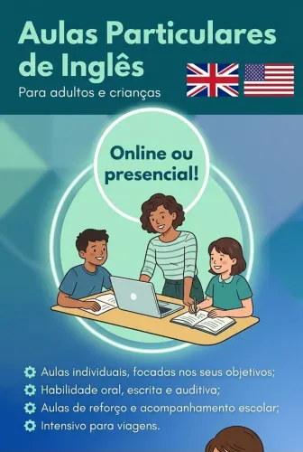 Aulas particulares de Inglês e reforço escolar