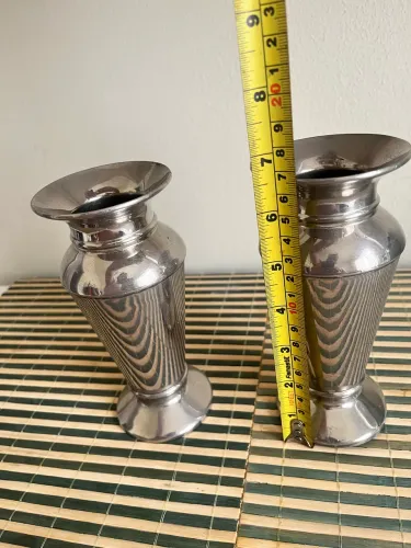 Par de vaso inox