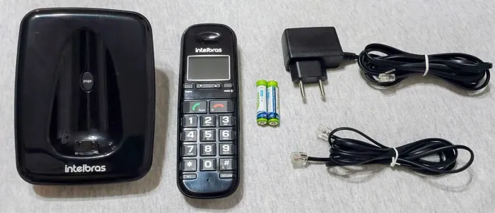 Telefone sem fio Intelbras completo bivolt
