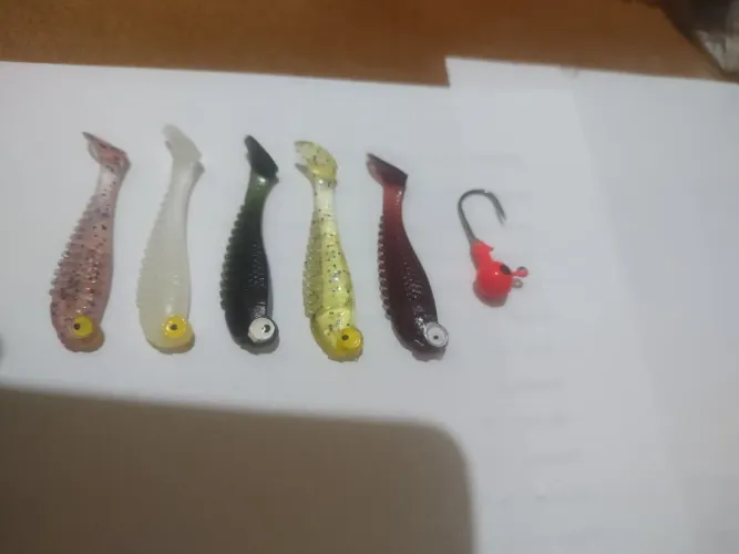 Kit shad ultra soft 5 gr 5 cm 5 cores todo tiponde água