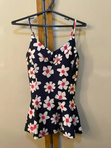 Blusa peplum estampa floral P