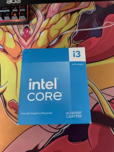Processador Intel Core i3 14100F, 3.5 GHz (4.7GHz Turbo), 14ª Geração, 4-Cores 8-Threads