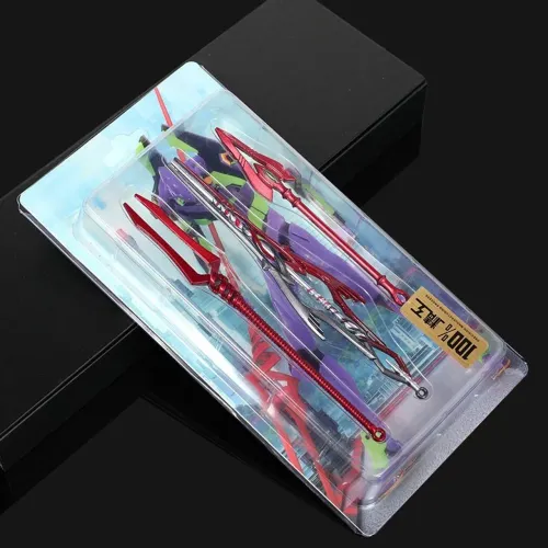 Kit 3 Lanças De Longinus Evangelion Metal 15cm Escala 1/12