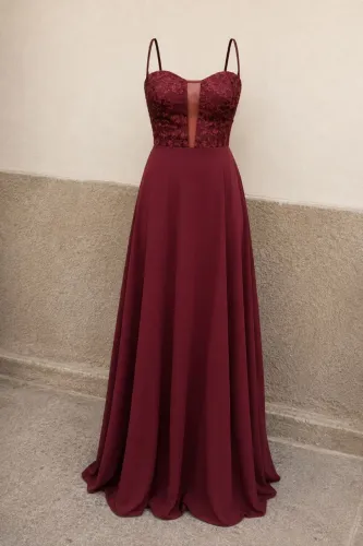 Vestido Longo Vinho/Bordô | Sob Medida | Tam. P | Usado 1x