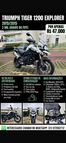 MOTO TRIUMPH TIGER 1000c