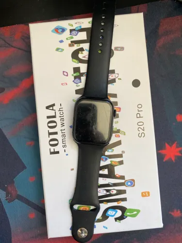 Smartwatch S20 Pro Preto - Estado de Novo | Caixa + Carregador + Capinha
