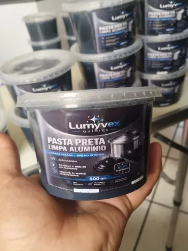 Pasta Preta Brilho para Alumínio - Limpeza e Brilho Intenso