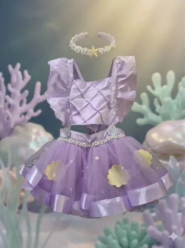 Vestido Fundo do mar 