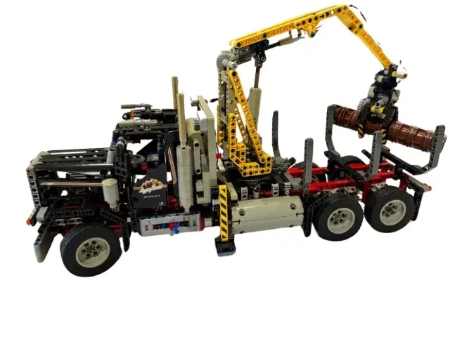 Lego Technic 9397 - Caminhão de Madeira Motorizado (1308 peças)-Item Raro de Colecionador