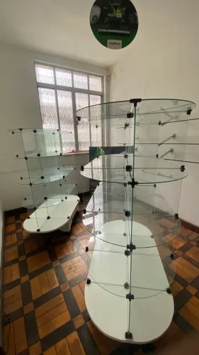 Vitrine Gôndola Centro em Vidro 