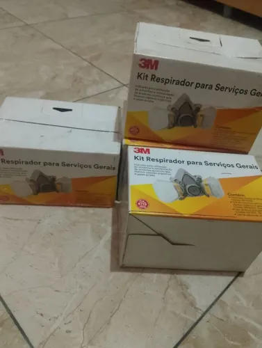 Vendo 5 kit respirador 3m original para pintura e serviço em geral