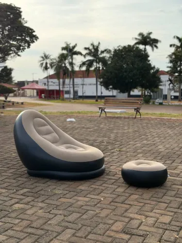 Puff Super confortável Gigante com bomba a pronta entrega