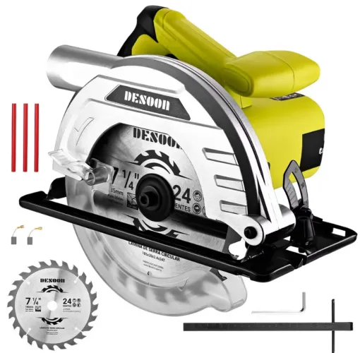 Serra Circular Elétrica 1400w Profissional 5500rpm Disco 185mm