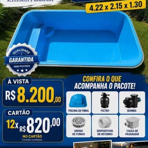 Piscina 4.22x2.15x1.30