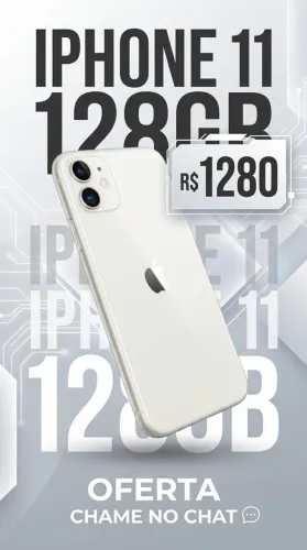 iPhone 11 128GB Branco - Oportunidade! Preço: R$ 1280
