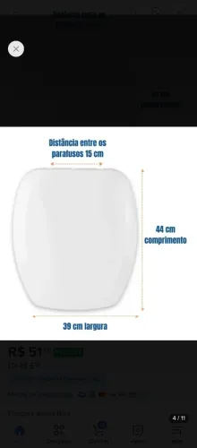 Assento sanitário macio Linha Thema da Incepa.