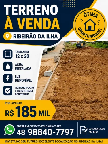 Vendo Terreno Ribeirão da ilha e Studios Campeche