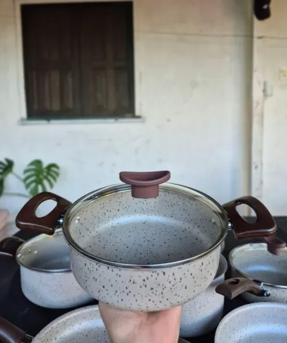 Jg de panela antiaderente com 10peças