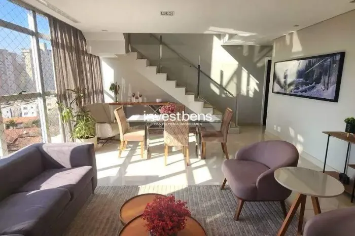 Cobertura de aproximadamente 320m² à venda 4 quartos, 4 suítes, 4 vagas Luxemburgo