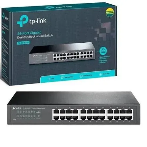 Switch gigabit 24 portas Tp-Link TL-SG1024D + TP-Link EAP615-Wall