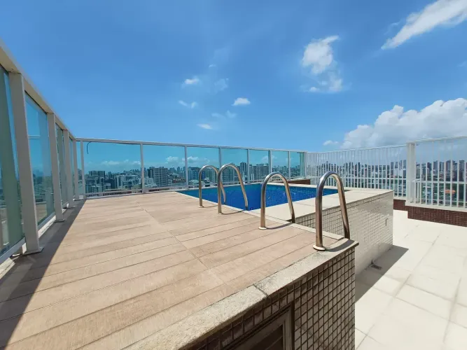 Cobertura a venda na Pituba com 4 quartos piscina vista mar e área gourmet