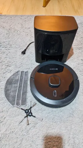 Robô Aspirador e Passa Pano Kabum! smart 900 - 5 modos de limpeza, base 2 em 1, Mapa 3D