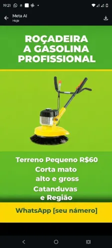 Precisando roça seu terreno limpo na hora 