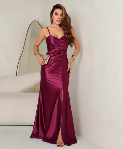 Vendo vestido de festa, fúcsia, tam M 38/40