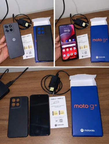 Motorola Moto G15 256GB + 4GB RAM + Carregador Original, Caixa e Capinha