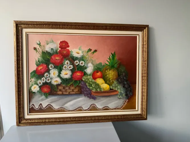 Tela a Óleo. 0,83 x 0,63 cm