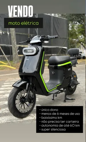 Moto Elétrica Sudu A4 1000W | Único Dono | Até 60 km de Autonomia
