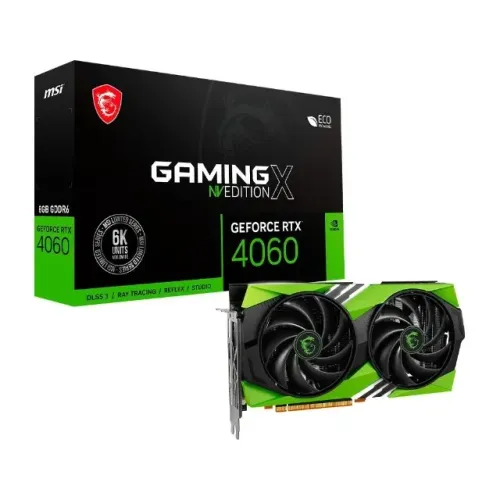 Placa de Vídeo RTX 4060 Gaming MSI X NV Edition 8G NVIDIA GeForce, 8GB GDDR6, G-Sync, DLSS