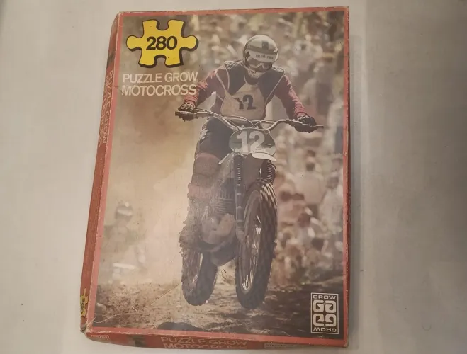 Quebra-cabeça Motocross da Grow 1979 completo