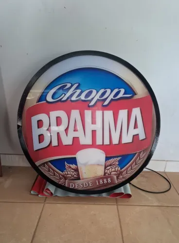 Placa luminosa da brahma chopp