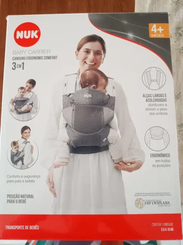 CANGURU ERGONÔMICO NUK 3 EM 1 ? NOVO, NUNCA USADO!