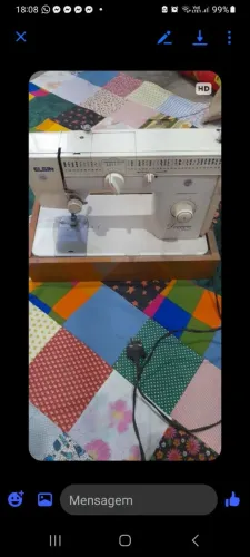 Maquina de costura reta e zigue zague