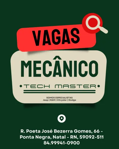 VAGA URGENTE - MECÂNICO AUTOMOTIVO 
