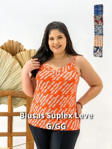 Blusas GG lisas e estampadas