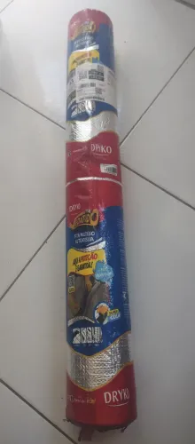 Manta asfáltica adesiva aluminizada 90 cm x 10 metros 
