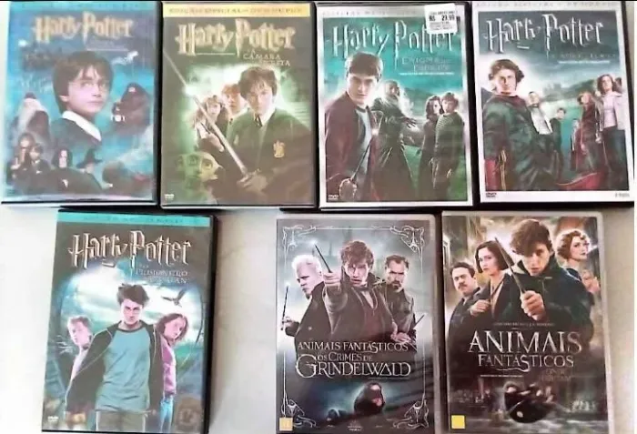 7 DVD's - originais Harry Poter