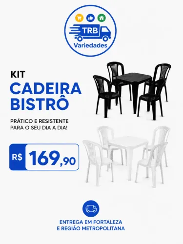 Cadeiras e mesas direto da fábrica
