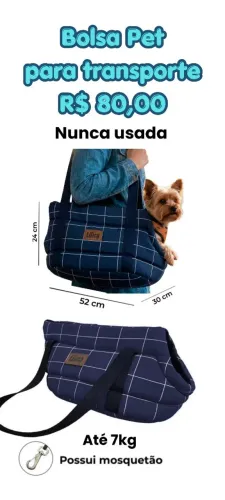 Bolsa Pet para transporte